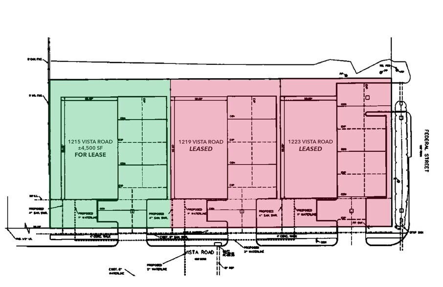 1215 Vista Rd, Pasadena, TX à louer - Plan de site – Image 2 sur 3