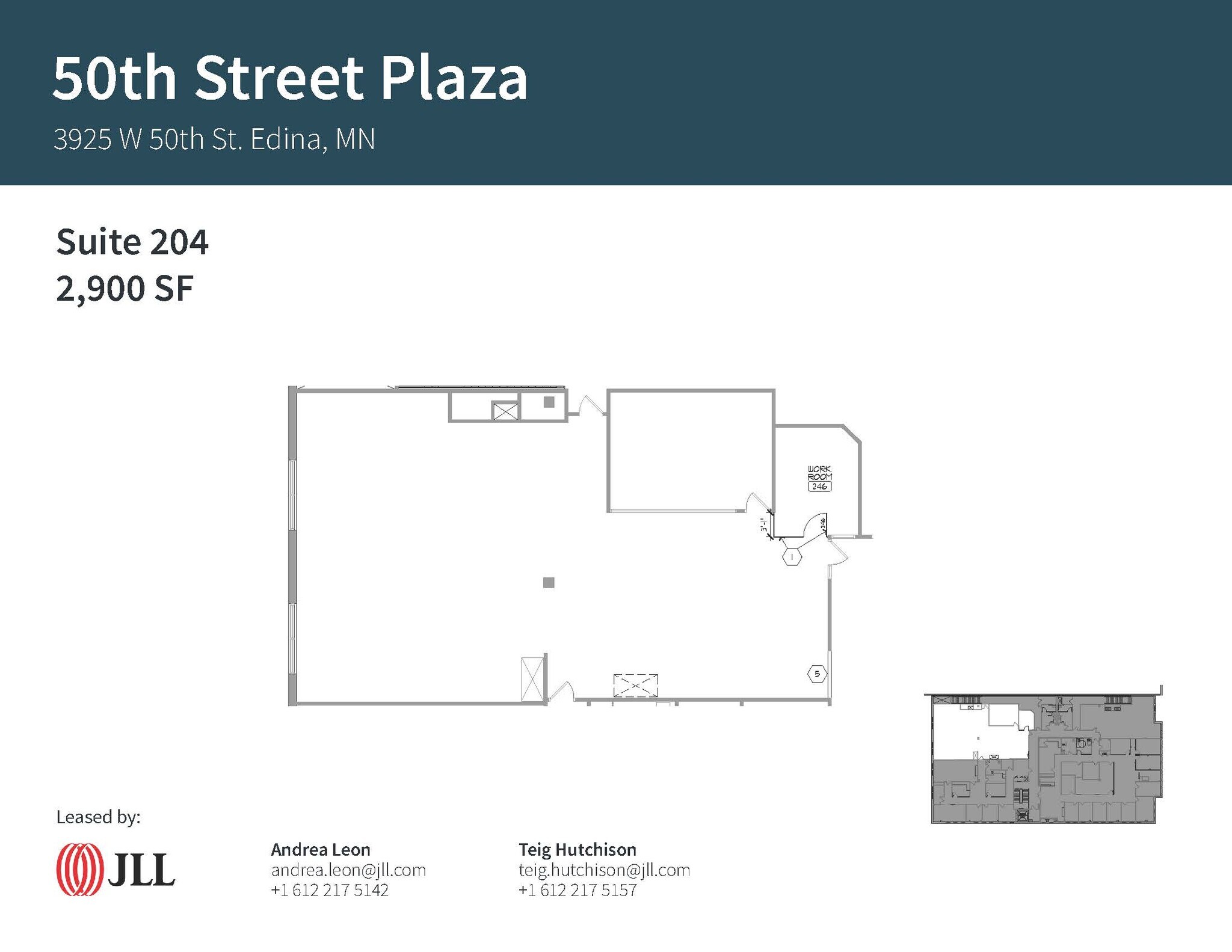 3925 W 50th St, Edina, MN à louer Plan d’étage– Image 1 sur 1