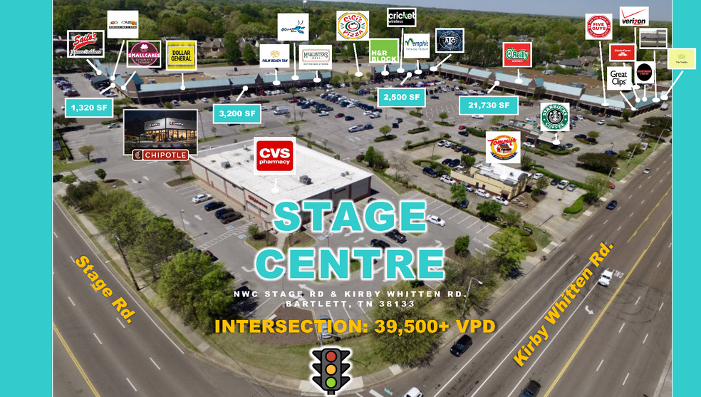 6600 Stage, Bartlett, TN à louer - Photo de l’immeuble – Image 2 sur 15
