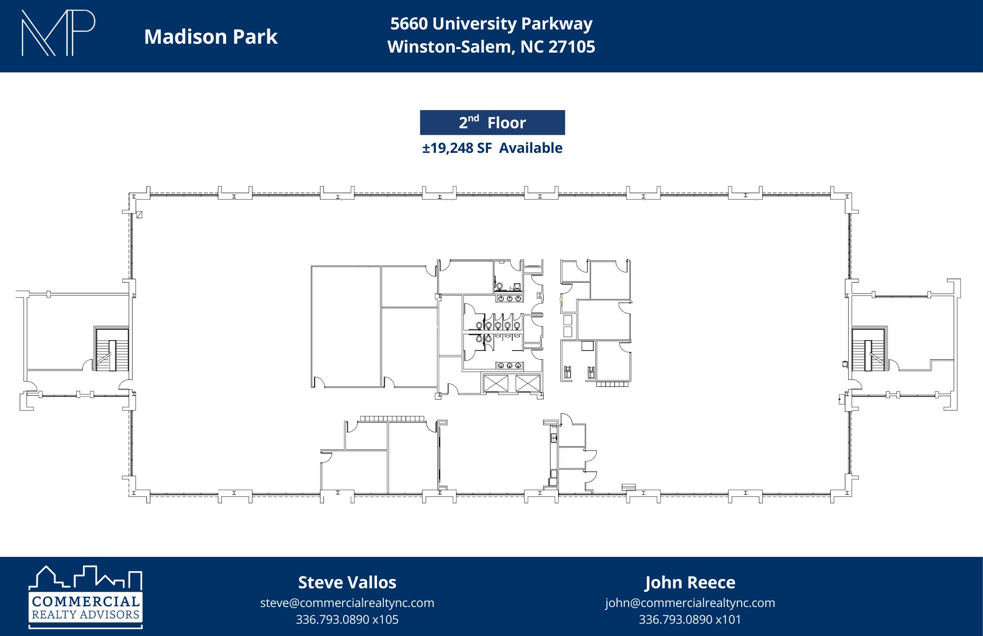 5620 University Pky, Winston-Salem, NC à louer Plan d’étage– Image 1 sur 6