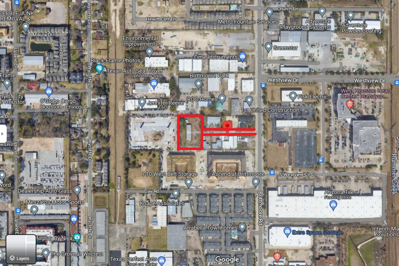 1143 Brittmoore Rd, Houston, TX à vendre Aérien– Image 1 sur 2