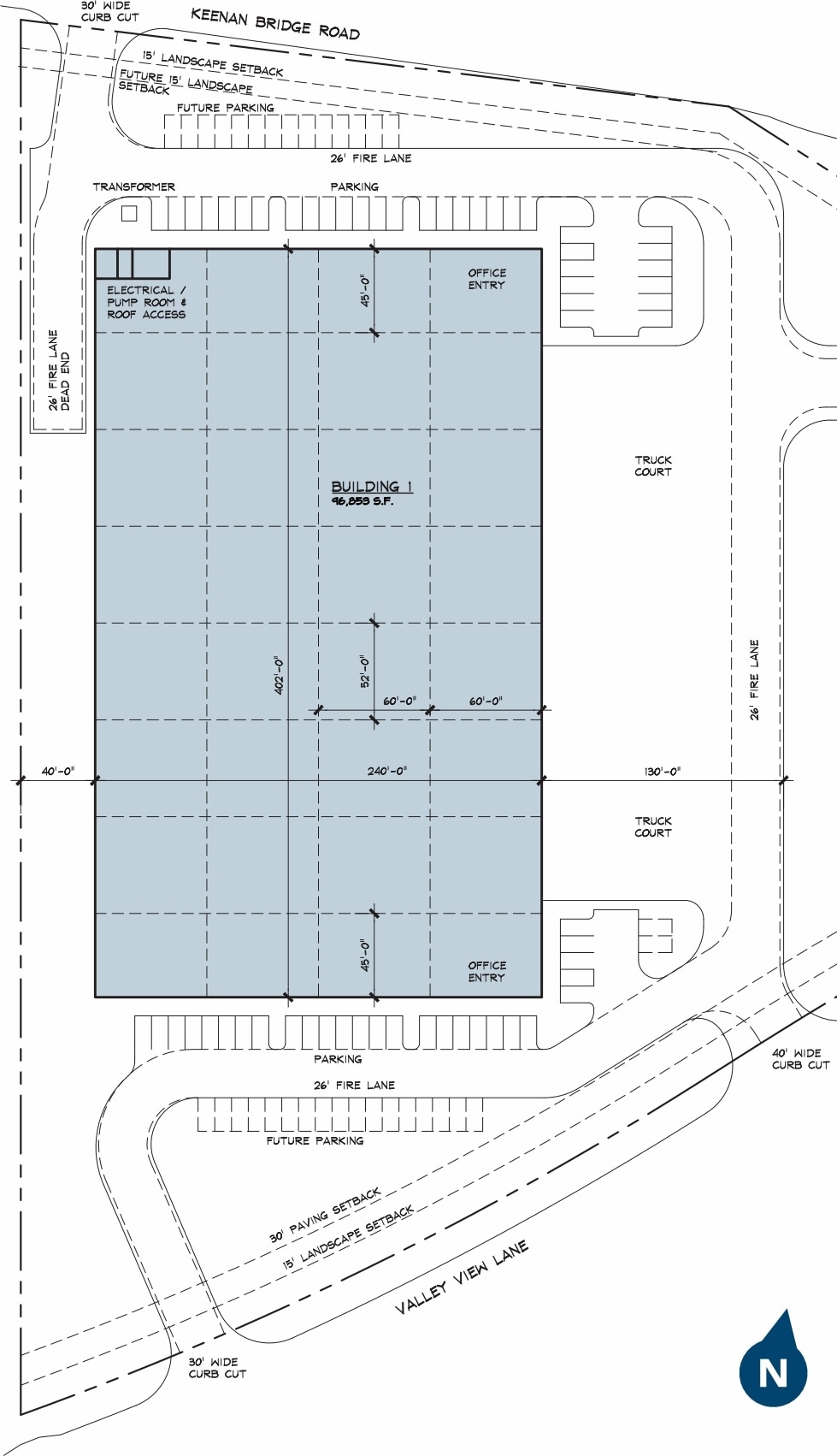 1751 Valley View Ln, Farmers Branch, TX à louer Plan de site– Image 1 sur 1
