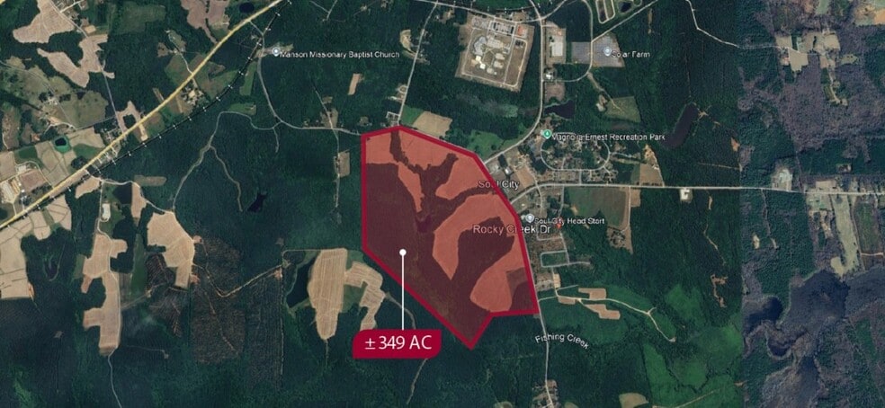 Manson Axtell Rd, Manson, NC à vendre - Aérien – Image 2 sur 2