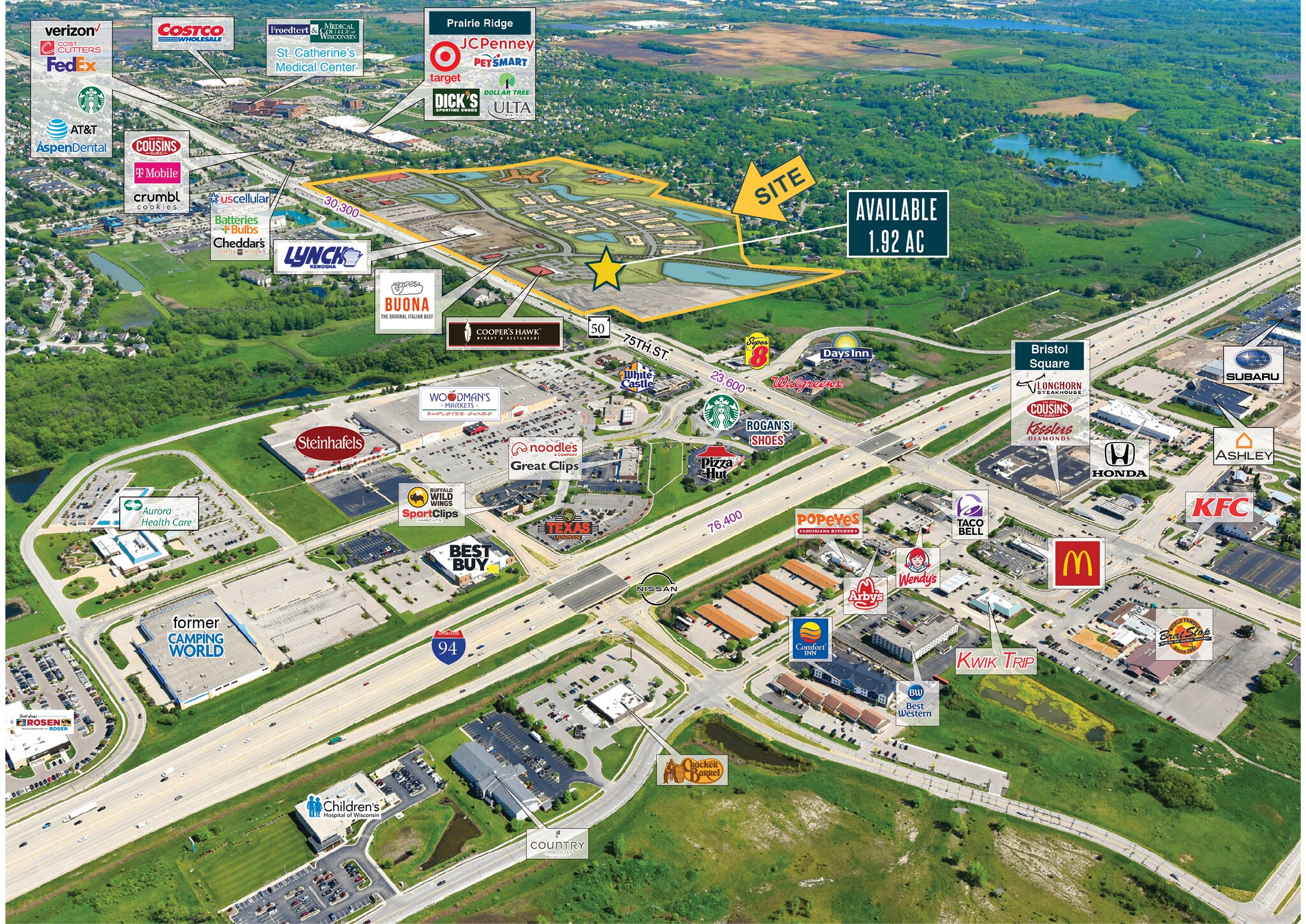 SWC Highway 50 & 104th Ave, Pleasant Prairie, WI à louer Photo de l’immeuble– Image 1 sur 5