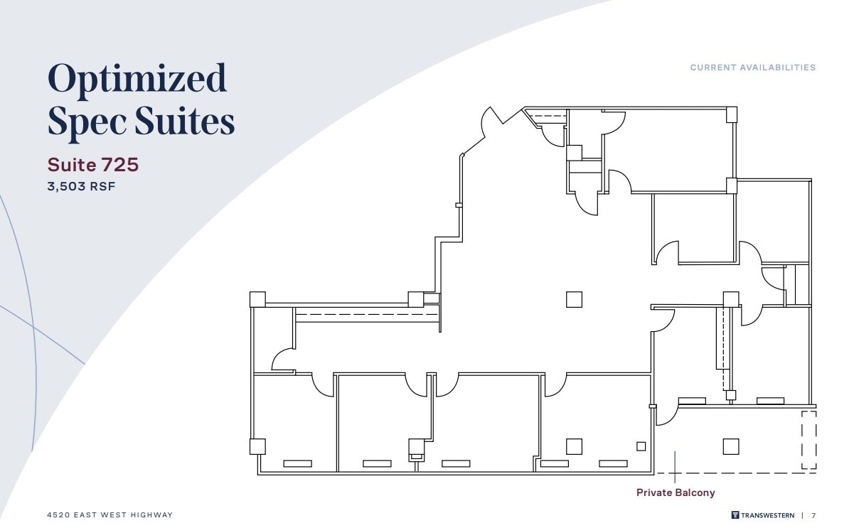 4520 East West Hwy, Bethesda, MD à louer Plan d’étage– Image 1 sur 1