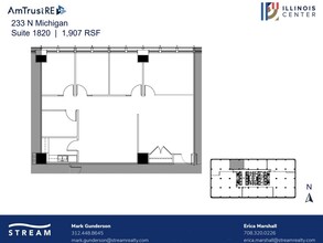 233 N Michigan Ave, Chicago, IL à louer Plan d’étage– Image 1 sur 1