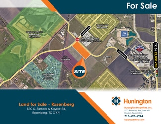 Plus de détails pour SEC S. Bamore & Klaycke rd, Rosenberg, TX - Terrain à vendre