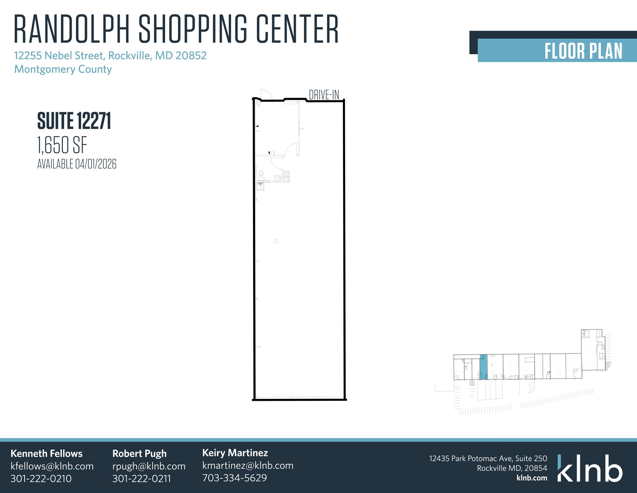 12205-12275 Nebel St, Rockville, MD à louer Plan de site– Image 1 sur 1