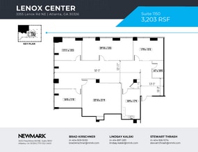 3355 Lenox Rd NE, Atlanta, GA à louer Plan d’étage– Image 1 sur 1