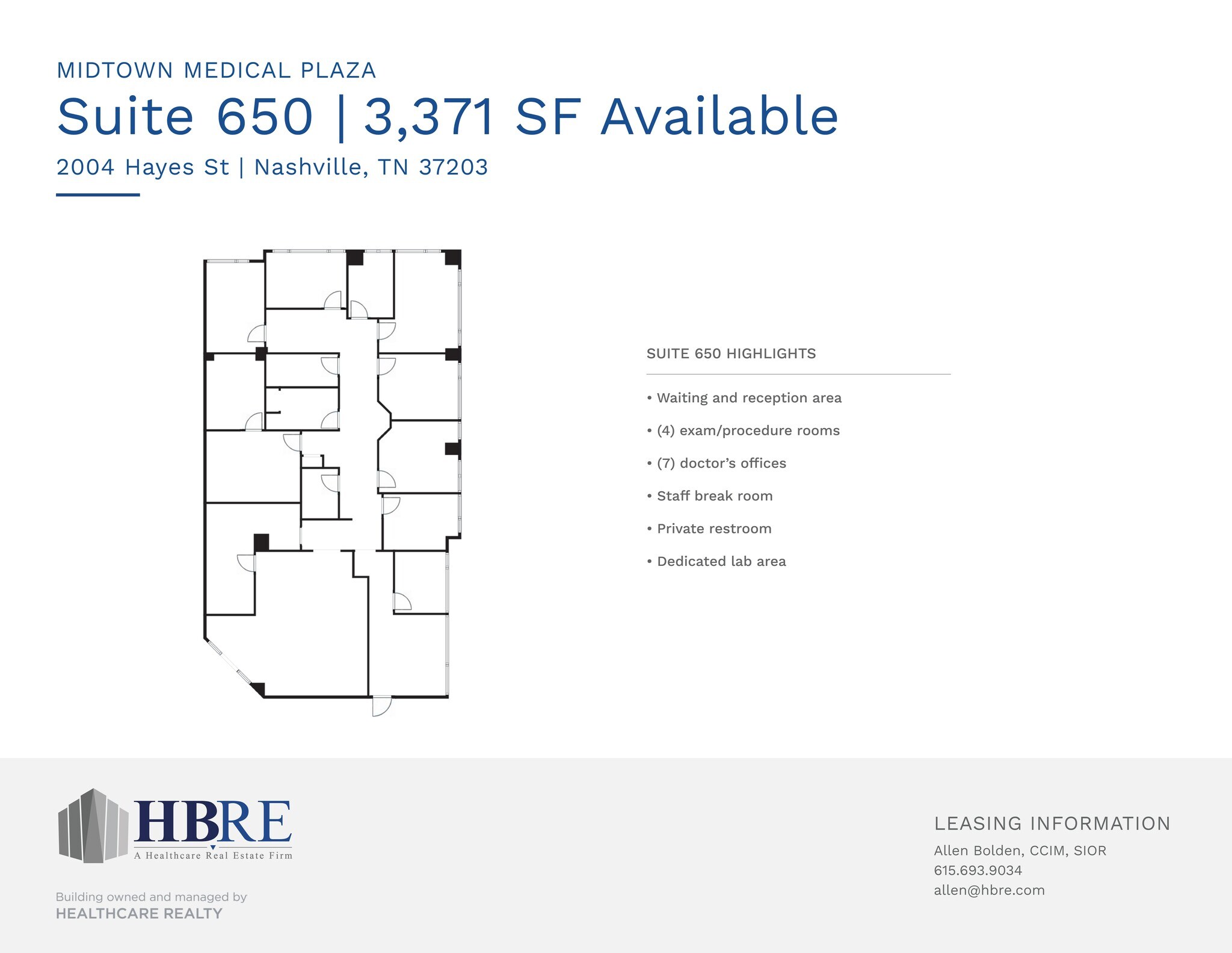 2004 Hayes St, Nashville, TN à louer Plan de site– Image 1 sur 1