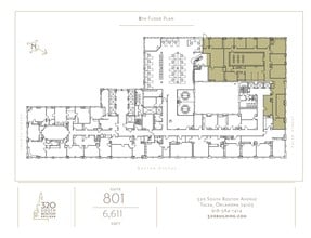 320 S Boston Ave, Tulsa, OK à louer Plan d’étage– Image 1 sur 1
