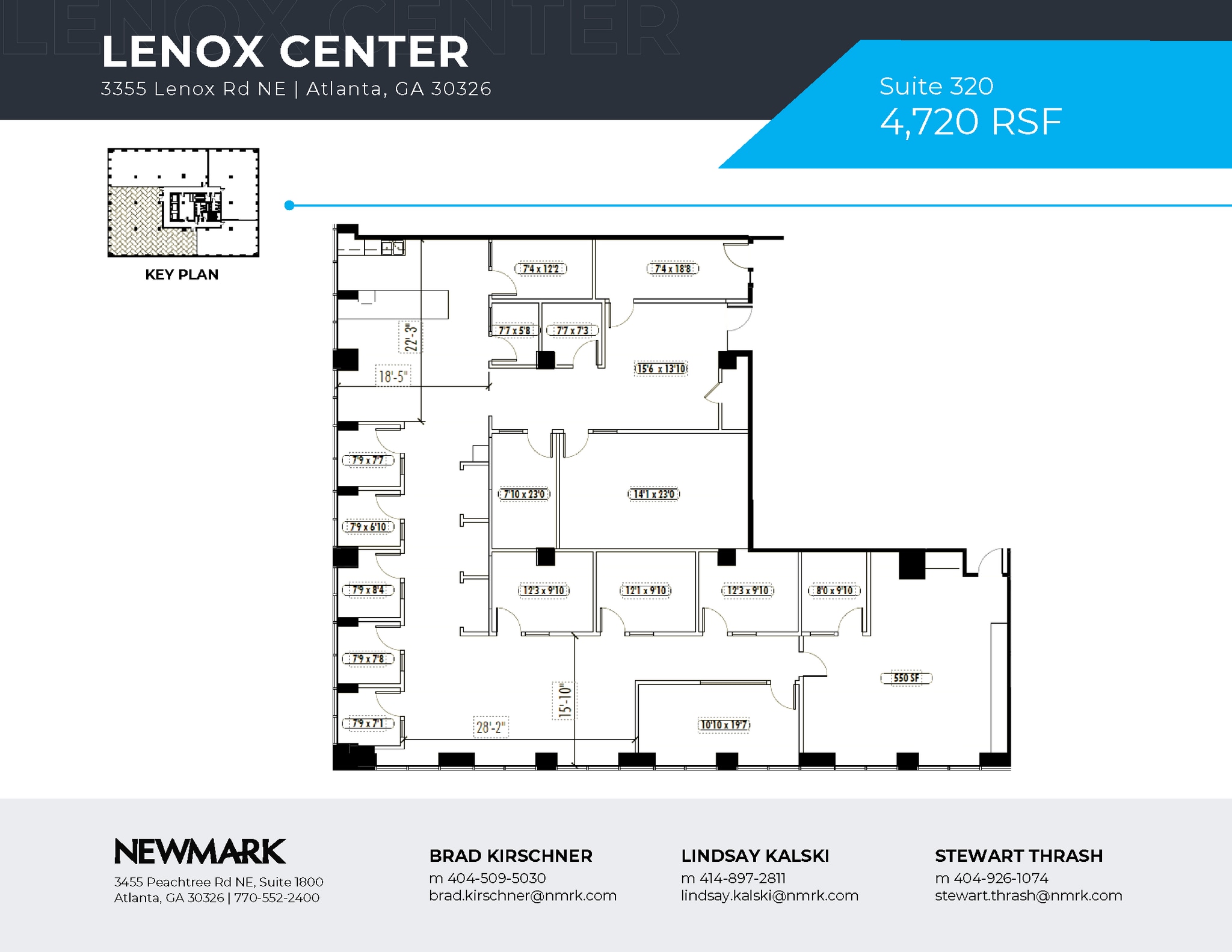 3355 Lenox Rd NE, Atlanta, GA à louer Plan d’étage– Image 1 sur 1