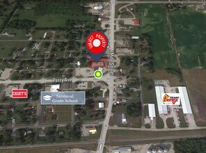 401 N Mine St, Sandoval, IL - Vue aérienne vue de carte