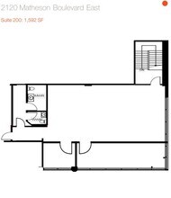 2110-2120 Matheson Blvd E, Mississauga, ON à louer Plan d’étage– Image 1 sur 1