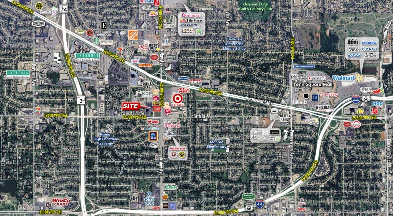 5201 N May Ave, Oklahoma City, OK à louer - Aérien – Image 3 sur 3