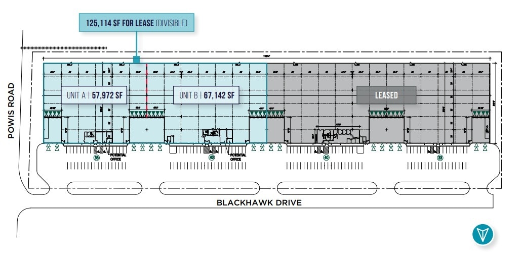 1726-1850 Blackhawk Dr, West Chicago, IL à louer Plan de site– Image 1 sur 1
