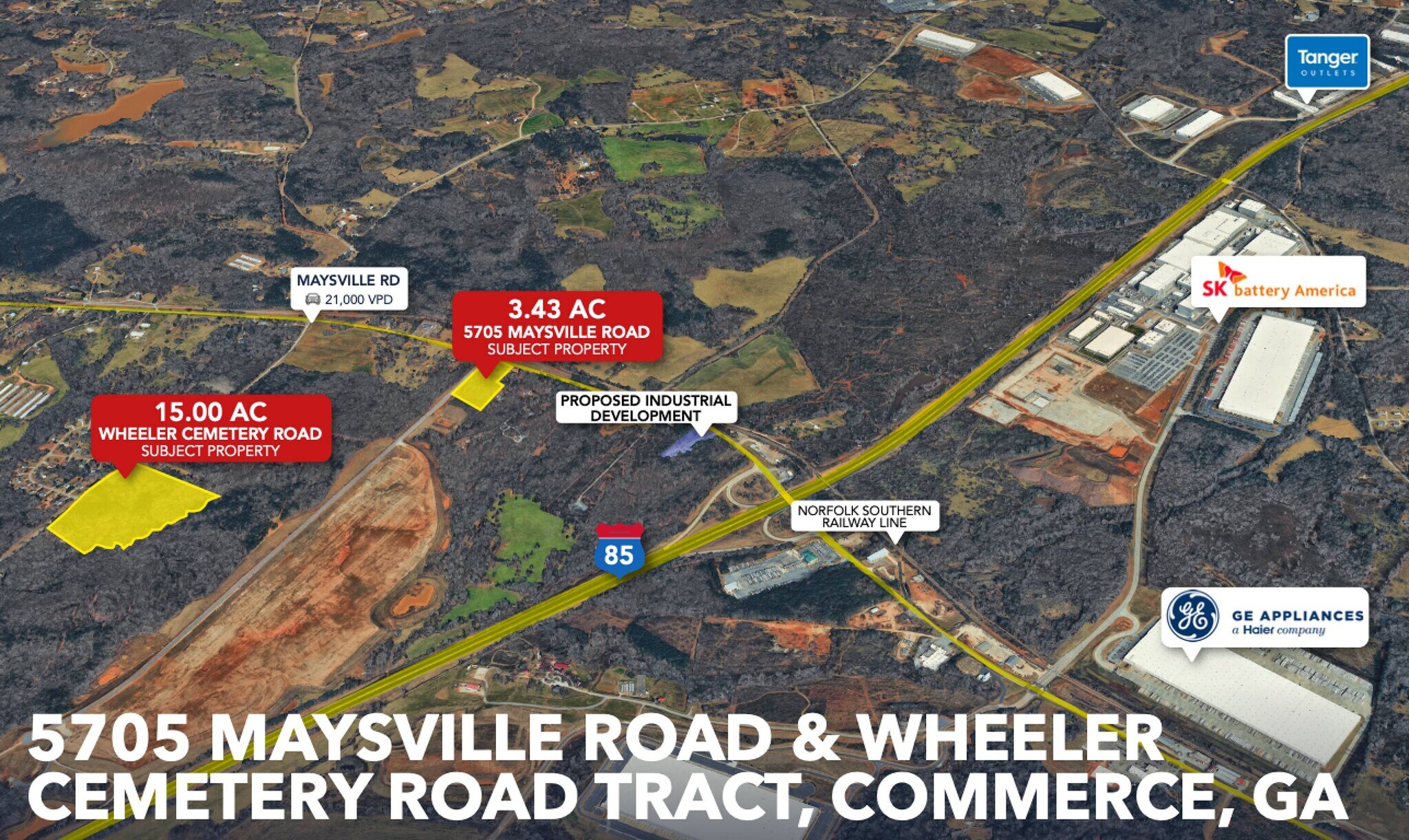 Heavy & Light Industrial Land Tracts portefeuille de 2 biens à vendre sur LoopNet.fr Photo principale– Image 1 sur 2