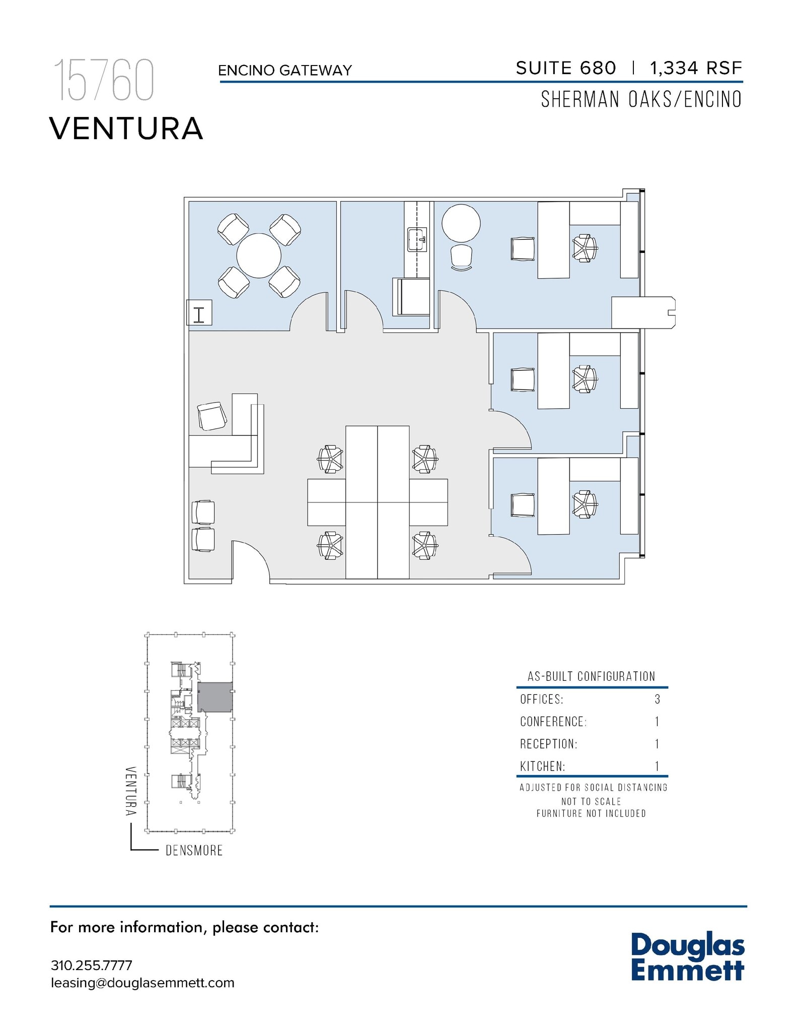15760 Ventura Blvd, Encino, CA à louer Plan d’étage– Image 1 sur 1