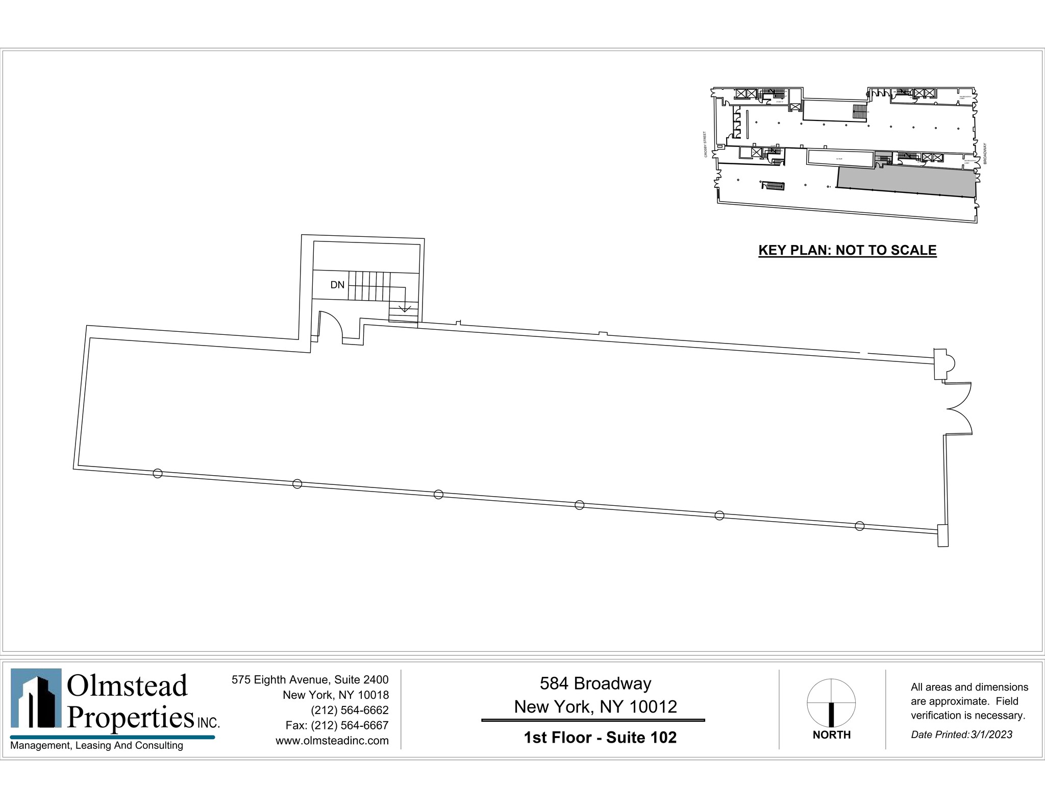 584-590 Broadway, New York, NY à louer Plan de site– Image 1 sur 2