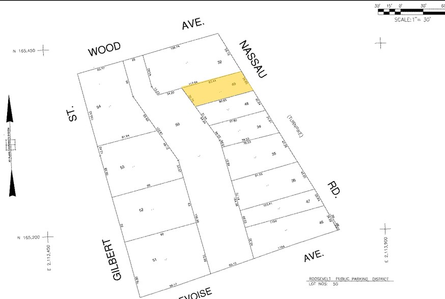 257-259 Nassau Rd, Roosevelt, NY à vendre - Plan cadastral – Image 3 sur 8
