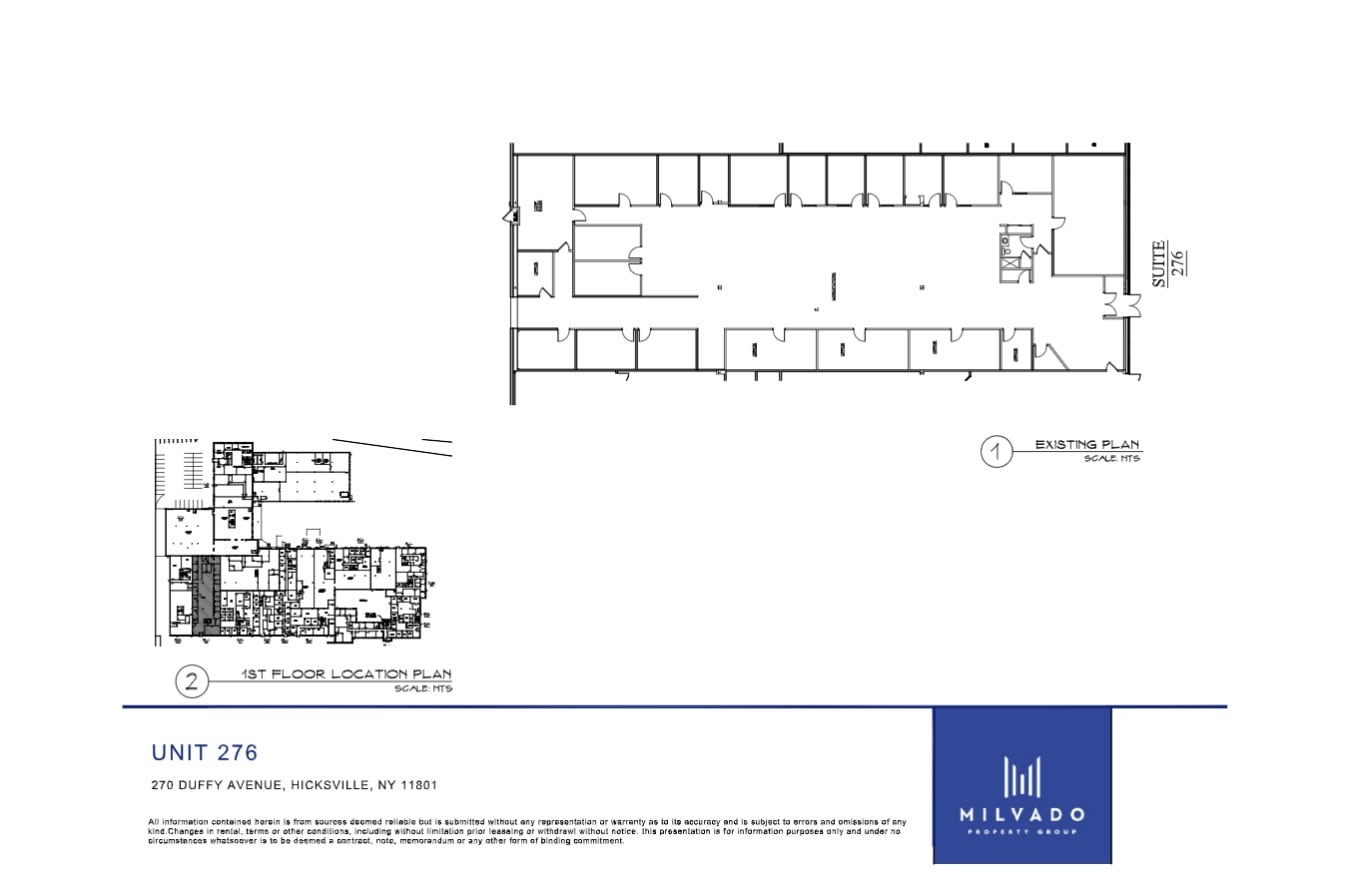 270-278 Duffy Ave, Hicksville, NY à louer Plan d’étage– Image 1 sur 1