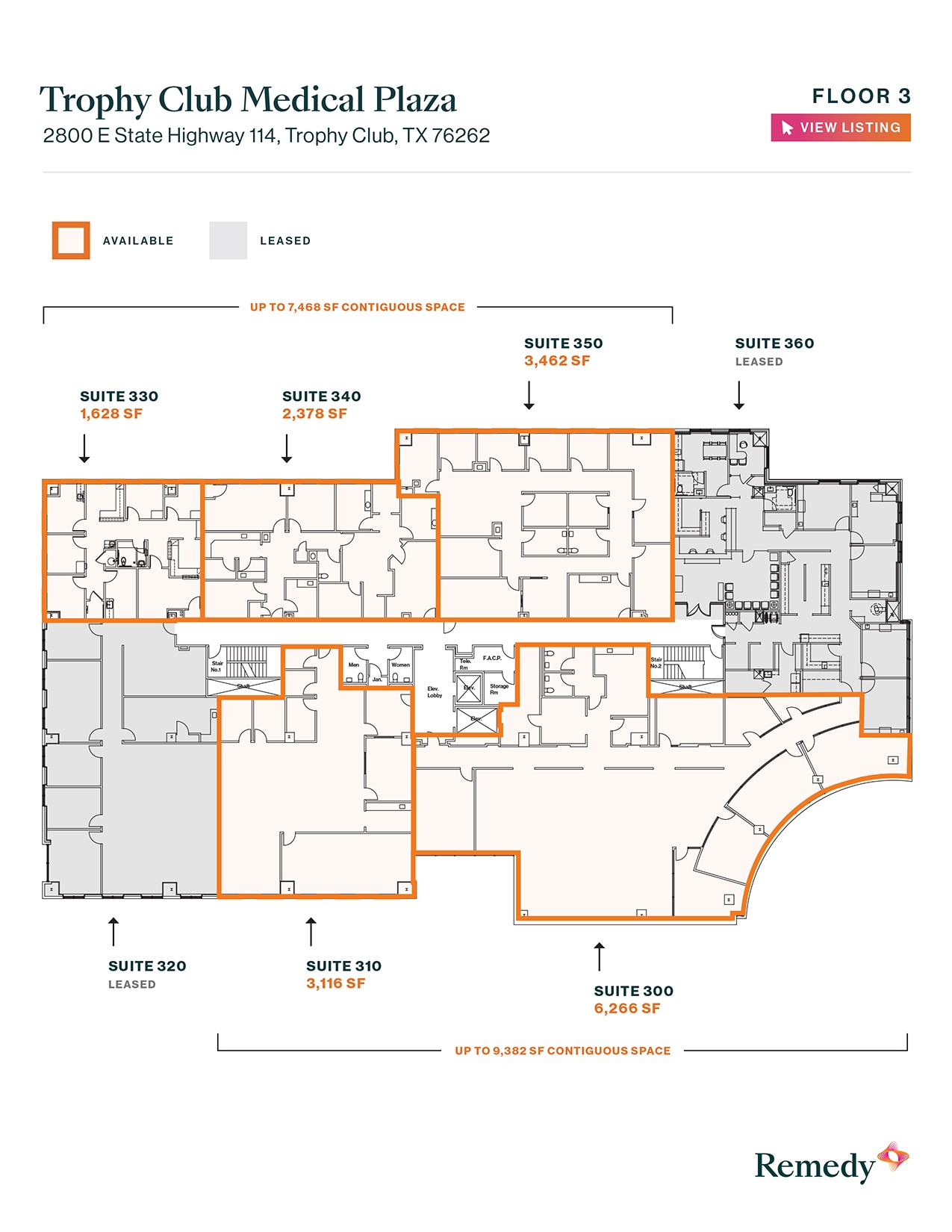 2800 E State Highway 114, Trophy Club, TX à louer Plan d’étage– Image 1 sur 2