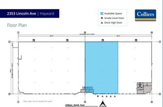 2351-2357 Lincoln Ave, Hayward, CA à louer Plan d’étage– Image 1 sur 1