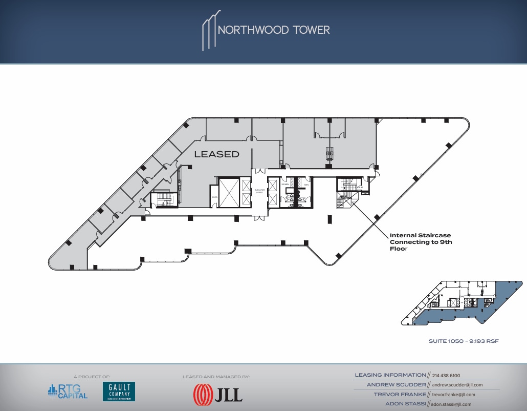 5757 Alpha Rd, Dallas, TX à louer Plan d’étage– Image 1 sur 1