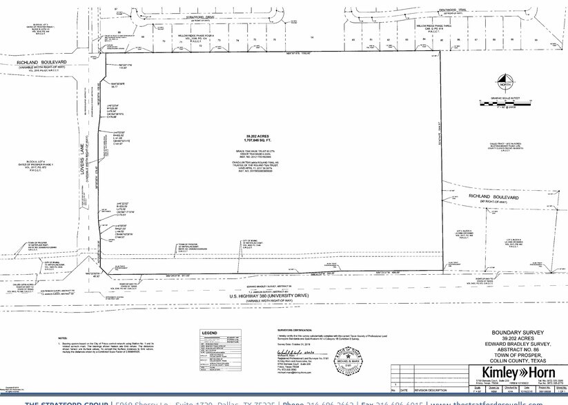 US Hwy 380, Prosper, TX à vendre - Plan cadastral – Image 2 sur 2