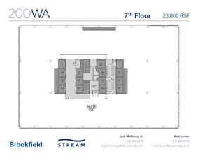 200 W Adams St, Chicago, IL à louer Plan d’étage– Image 1 sur 1