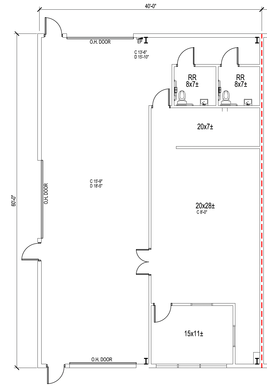 3649-3661 N Beach St, Fort Worth, TX à louer Plan d’étage– Image 1 sur 1