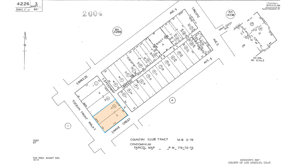 1011-1011 Ocean Front Walk, Venice, CA à vendre - Plan cadastral – Image 3 sur 31