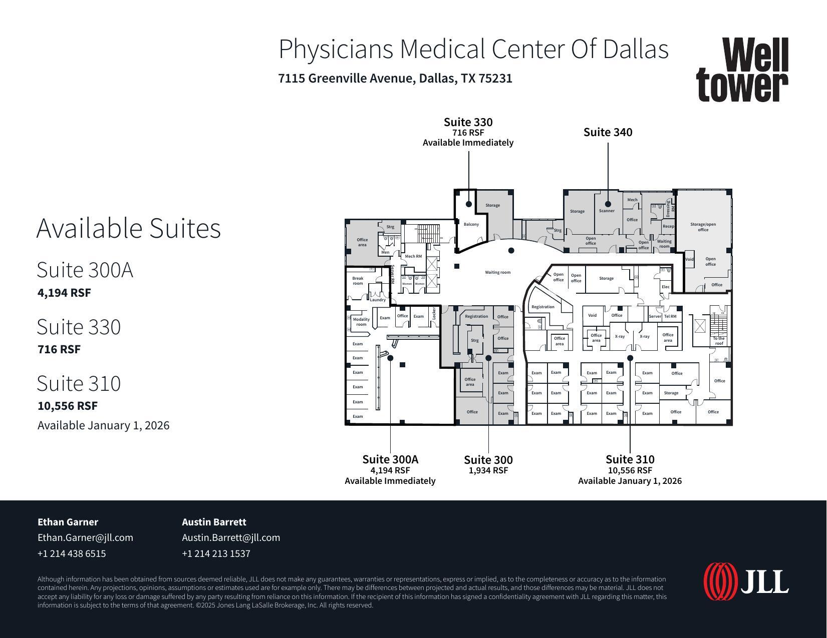 7115 Greenville Ave, Dallas, TX à louer Plan d’étage– Image 1 sur 1