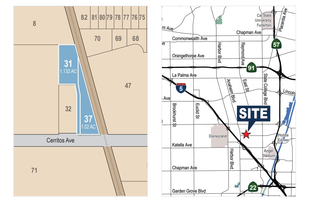 501 E Cerritos Ave, Anaheim, CA à louer Plan de site– Image 1 sur 1