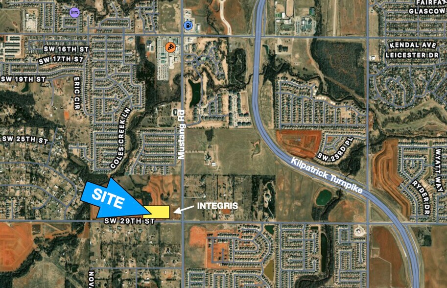 SW 29th, Yukon, OK à vendre - Aérien – Image 2 sur 2