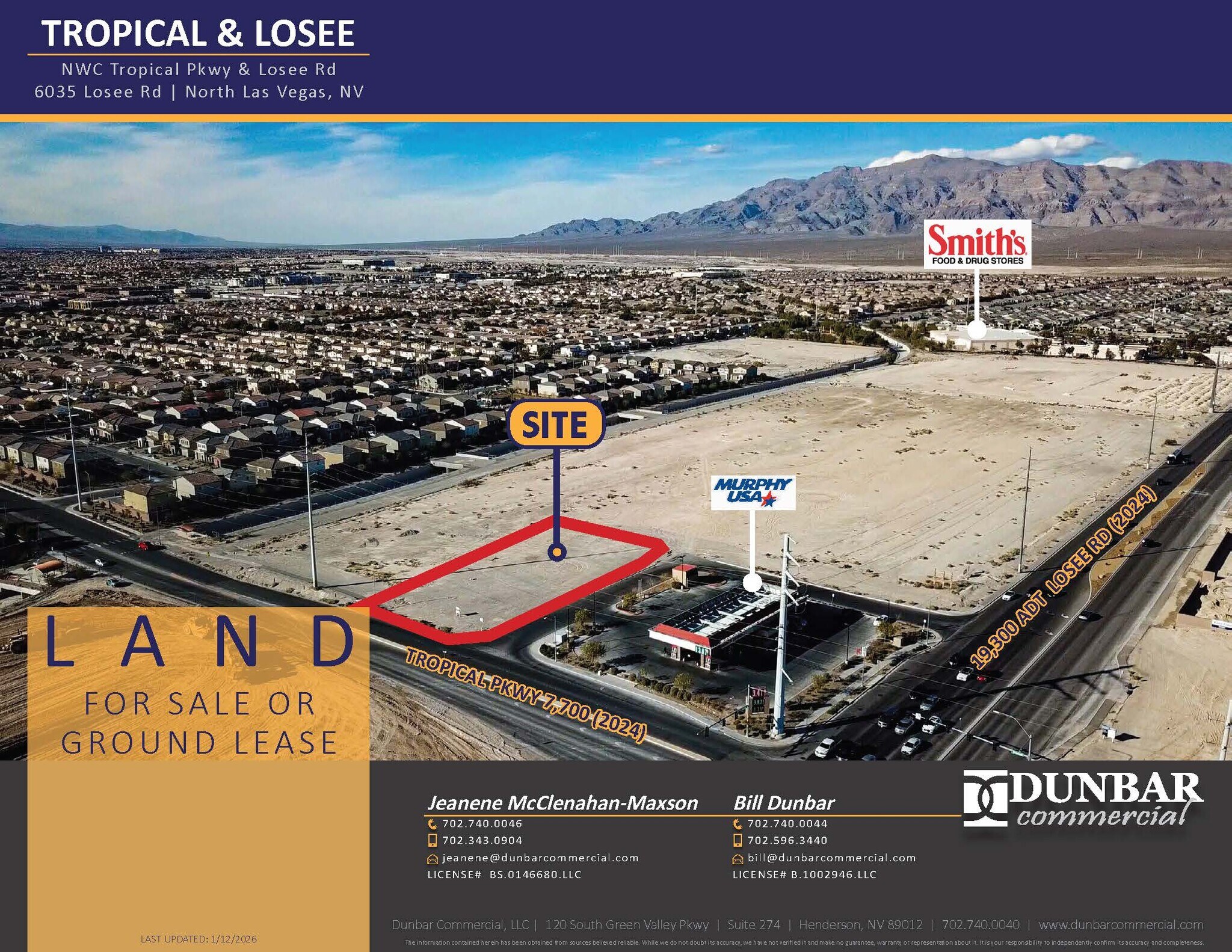 W/NWC Tropical Pky & Losee Rd, North Las Vegas, NV à louer Photo de l’immeuble– Image 1 sur 6