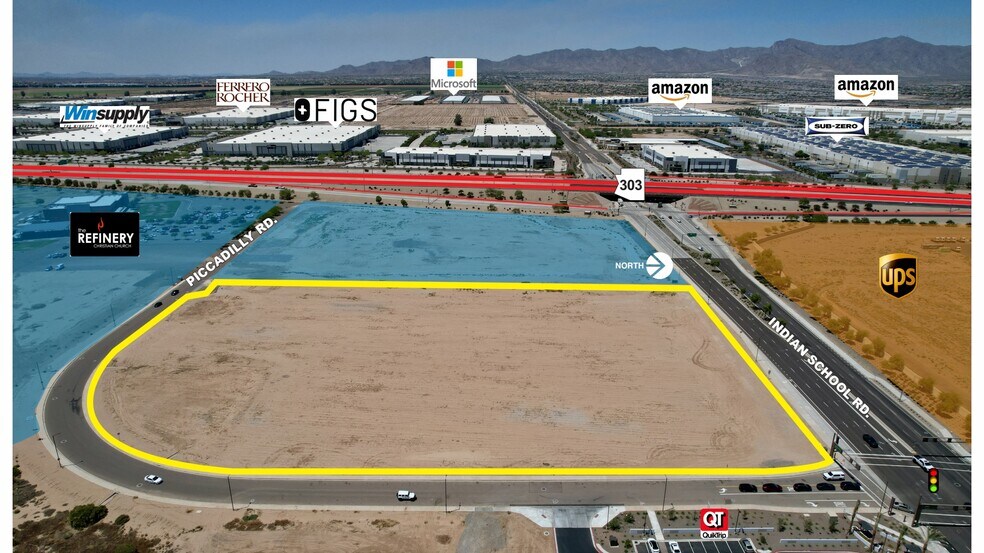 SEC W Indian School Rd & Loop 303, Goodyear, AZ à vendre - Aérien – Image 2 sur 8