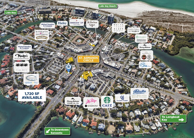 464 John Ringling Blvd, Sarasota, FL à louer - Aérien – Image 2 sur 3