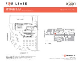2973 W 7th St, Fort Worth, TX à louer Plan d’étage– Image 1 sur 2