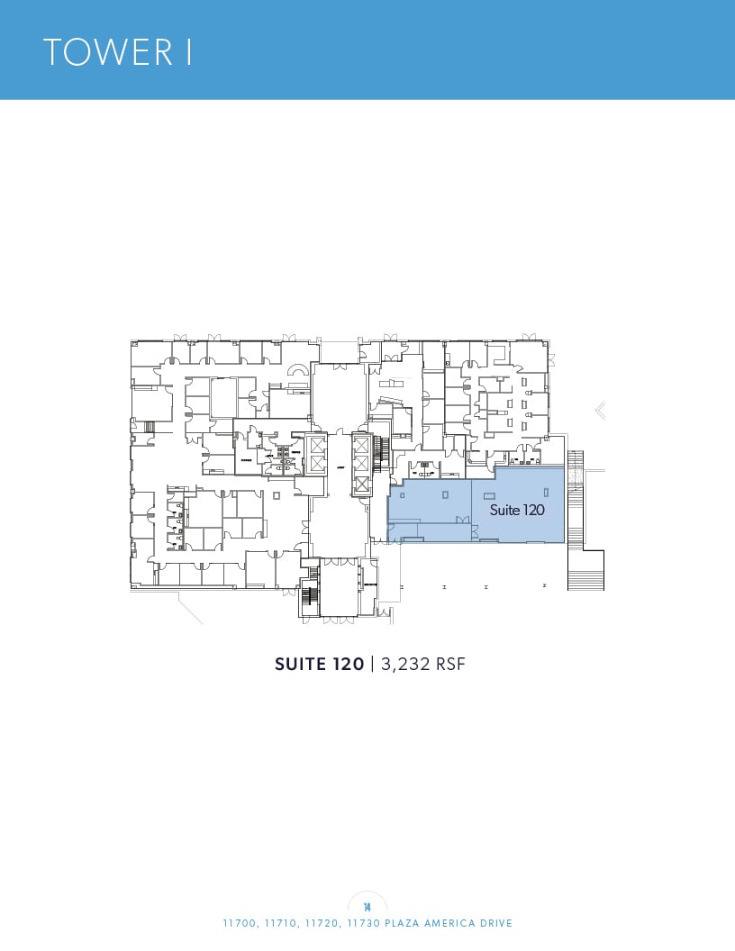 11700 Plaza America Dr, Reston, VA à louer Plan d’étage– Image 1 sur 1