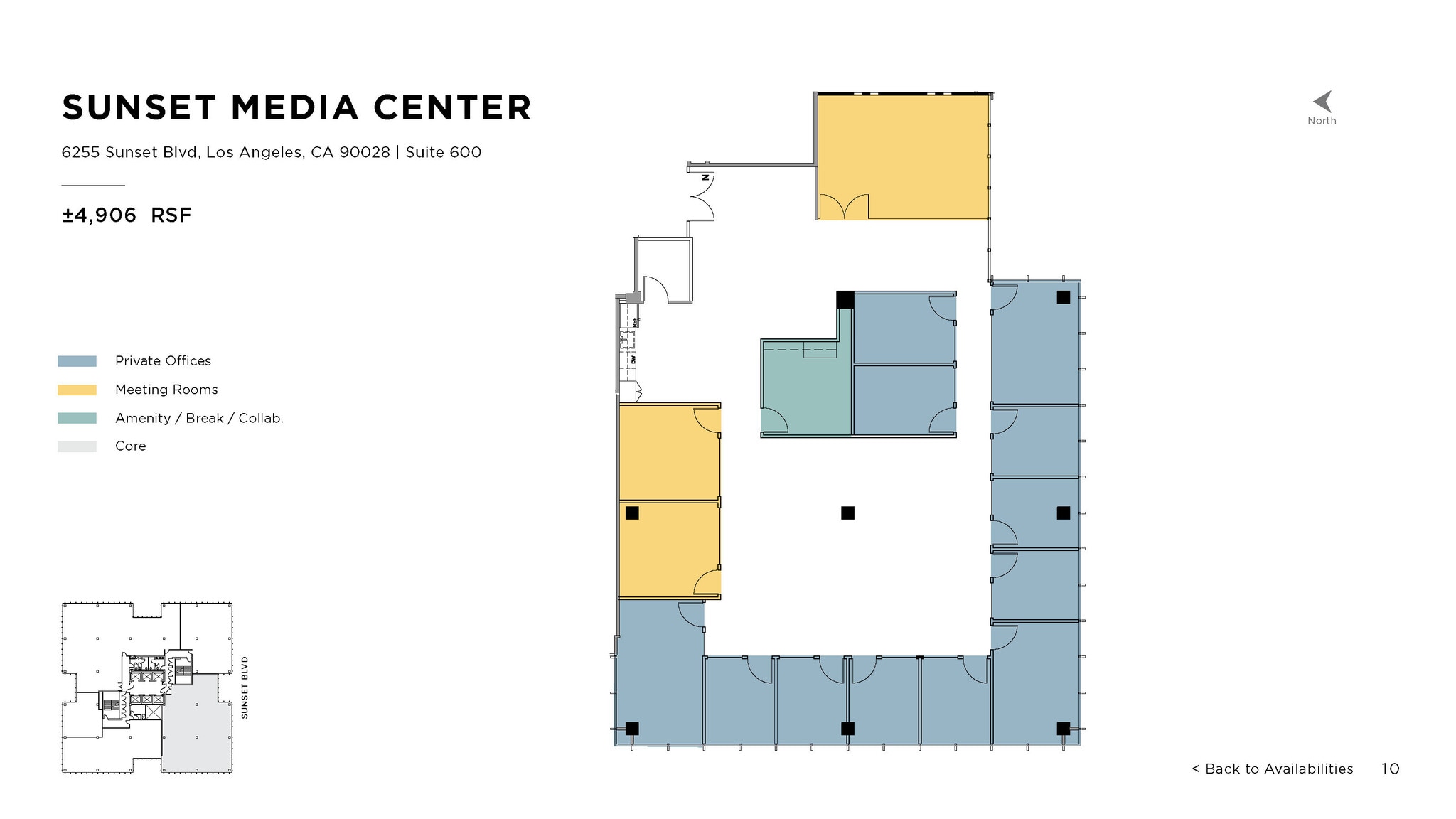 6255 W Sunset Blvd, Los Angeles, CA à louer Plan d’étage– Image 1 sur 1