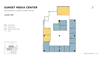 6255 W Sunset Blvd, Los Angeles, CA à louer Plan d’étage– Image 1 sur 1
