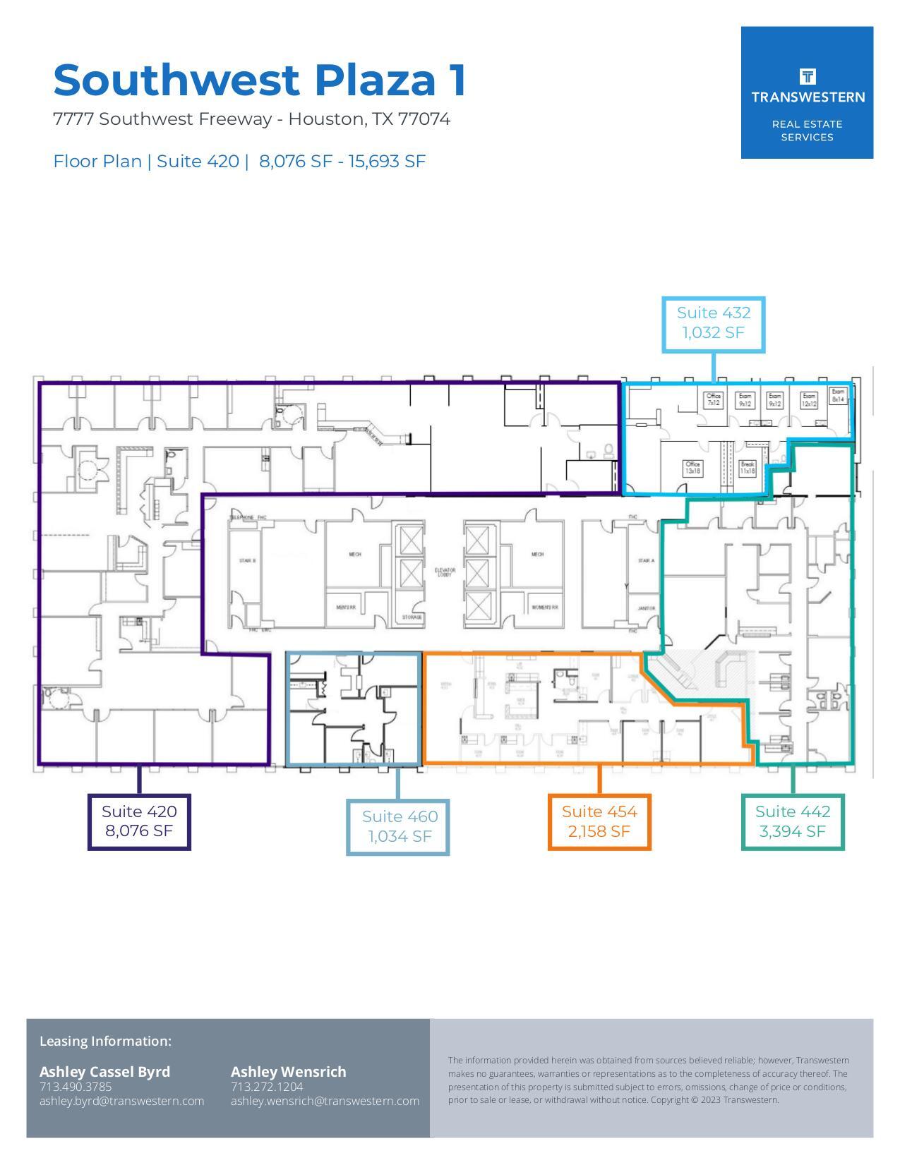 7737 Southwest Fwy, Houston, TX à louer Plan d’étage– Image 1 sur 1