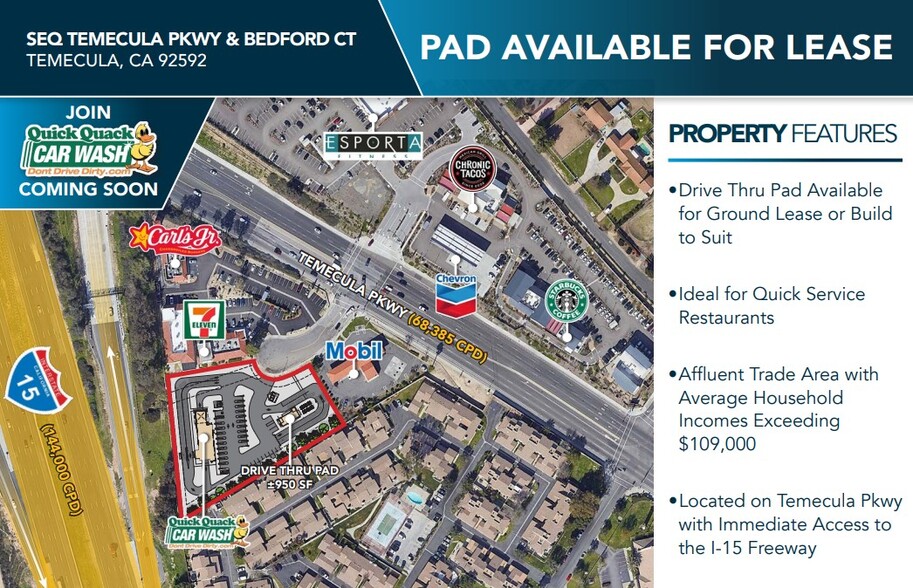 SEQ Temecula Pky. & Bedford Ct., Temecula, CA à louer - Photo de l’immeuble – Image 2 sur 2