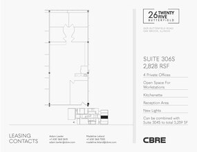 2625 Butterfield Rd, Oak Brook, IL à louer Plan d’étage– Image 1 sur 5
