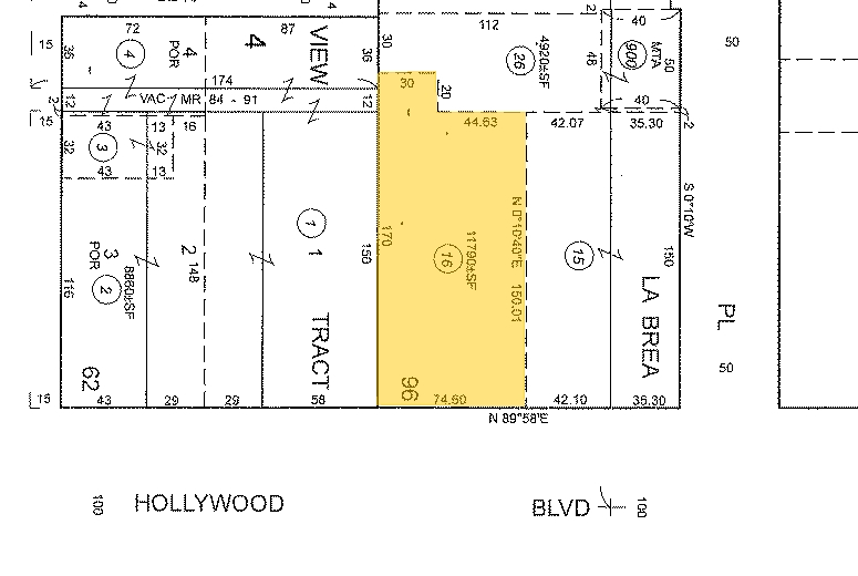 6757-6761 Hollywood Blvd, Los Angeles, CA à louer - Plan cadastral – Image 3 sur 3