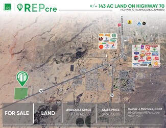 Plus de détails pour 143.76-Acres Highway 70, Alamogordo, NM - Terrain à vendre