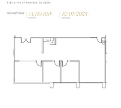 4745 N 7th St, Phoenix, AZ à louer Plan d’étage– Image 1 sur 1
