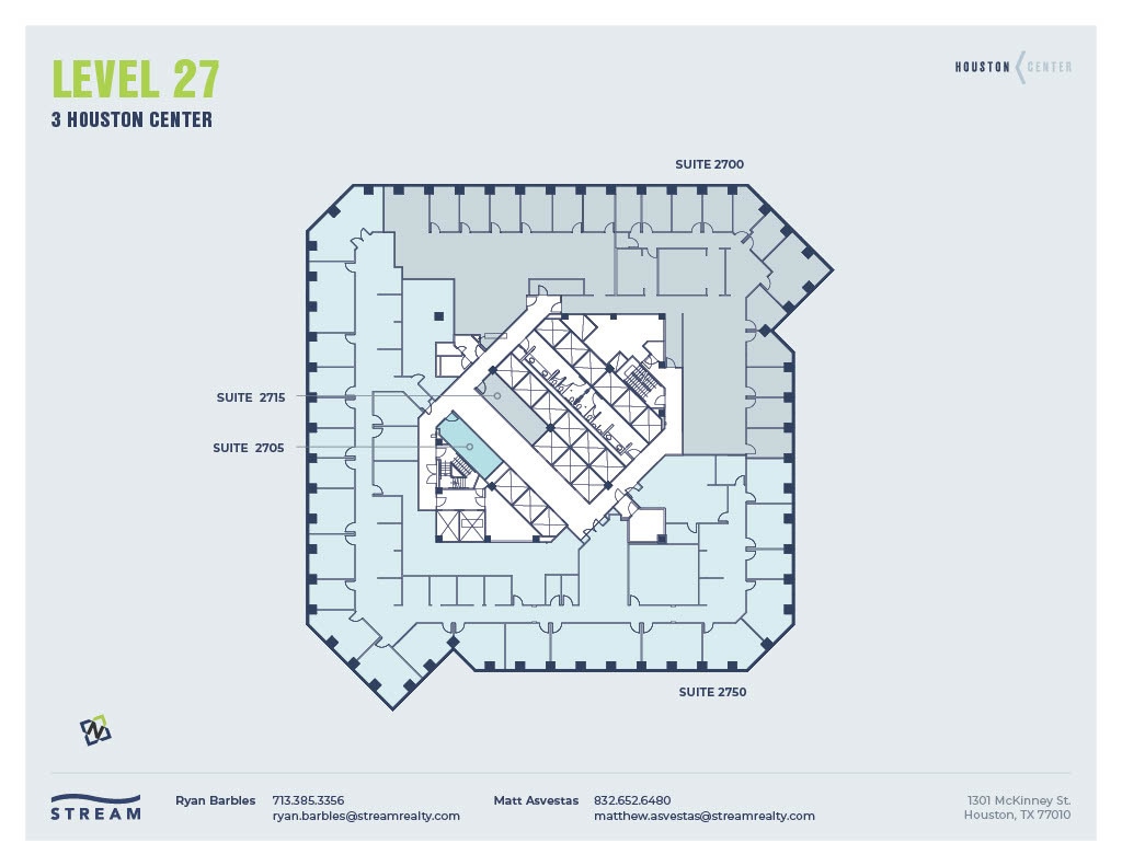 1301 McKinney St, Houston, TX à louer Plan d’étage– Image 1 sur 1