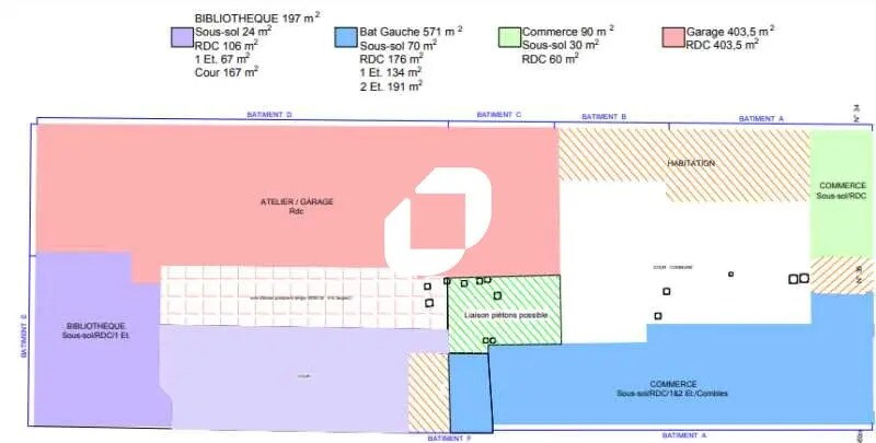 Local commercial dans Versailles à louer - Plan d’étage – Image 3 sur 3